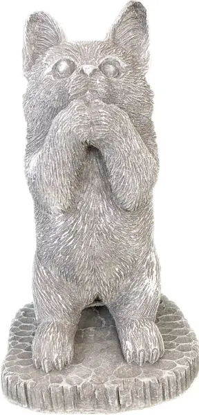 Artikelbild 11 des Artikels “Sammy , stehendes Kätzchen auf Sockel, 25 cm H | Steinguss “